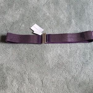 NWT Isaac Mizrahi Sz XL purple sequin belt